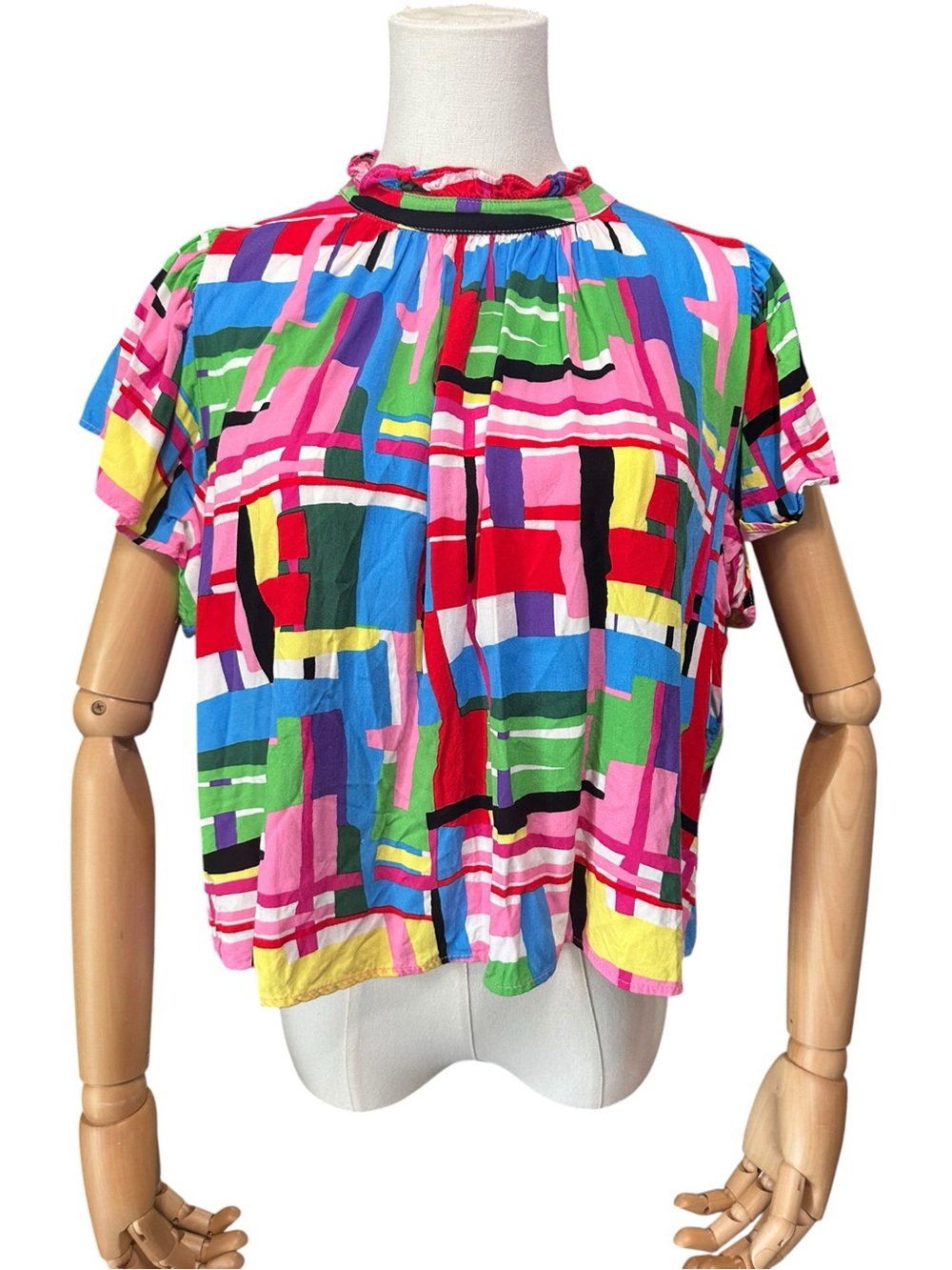 THML Multi-Color Abstract Summer Top - Picture 2 of 10